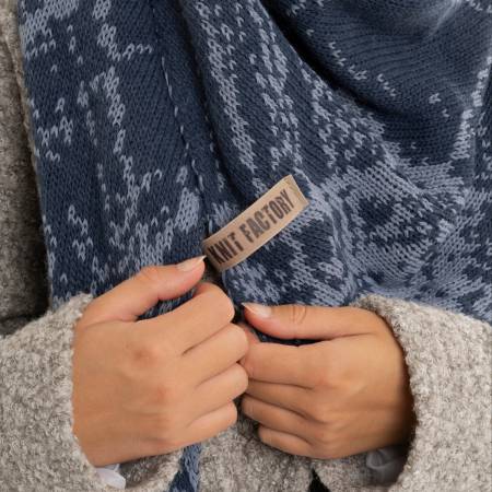 KNIT FACTORY Dreieckschal LEA jeans indigo