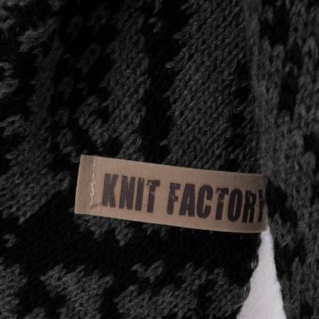 KNIT FACTORY Dreieckschal LEA schwarz anthrazit