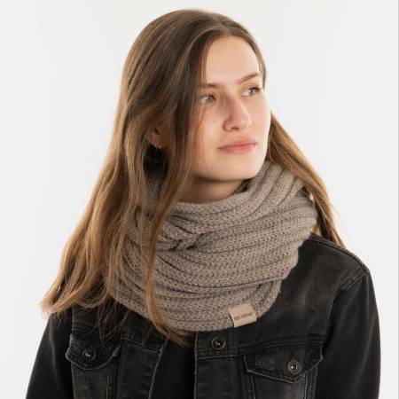 KNIT FACTORY Loop Schal NICA marron