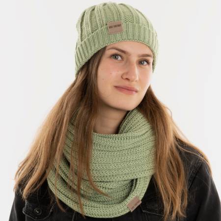 KNIT FACTORY Loop Schal NICA sage green