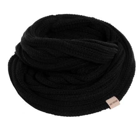 KNIT FACTORY Loop Schal NICA schwarz