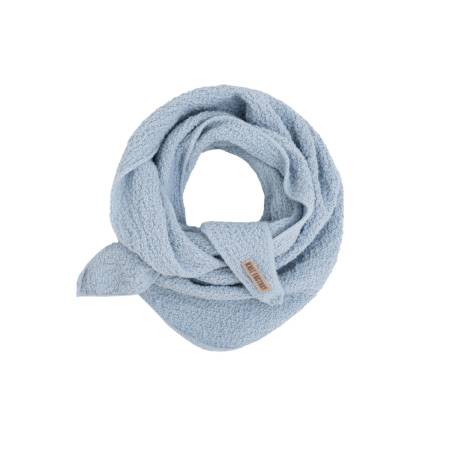 KNIT FACTORY Mini Dreiecksschal YUNA celeste