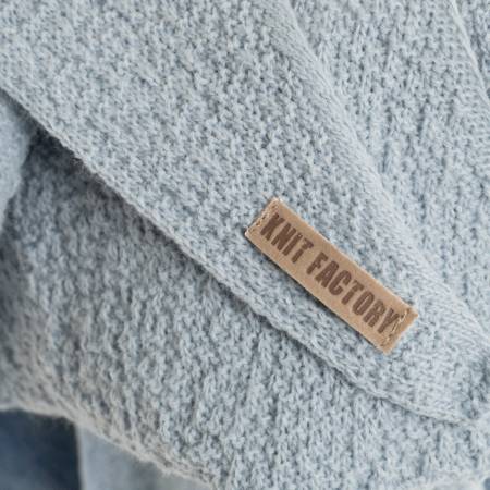 Preview: KNIT FACTORY Mini Dreiecksschal YUNA jeans