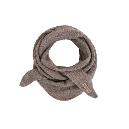 KNIT FACTORY Mini Dreiecksschal YUNA marron