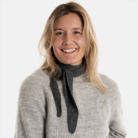Preview: KNIT FACTORY Mini Schal SANA anthrazit