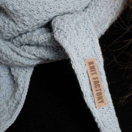 Preview: KNIT FACTORY Mini Schal SANA sage green
