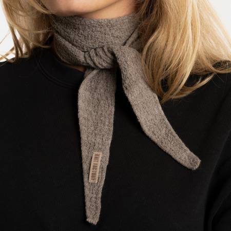 Preview: KNIT FACTORY Mini Schal SANA marron