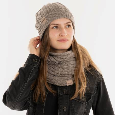 KNIT FACTORY Mütze NICA marron
