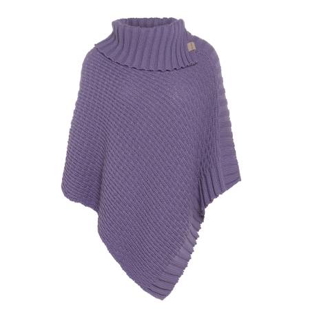 KNIT FACTORY gestrickter PONCHO NICKY violet