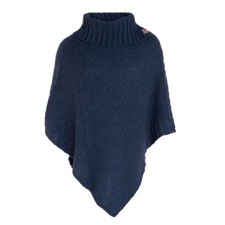 KNIT FACTORY gestrickter PONCHO NICKY jeans