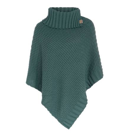 KNIT FACTORY gestrickter PONCHO NICKY laurel