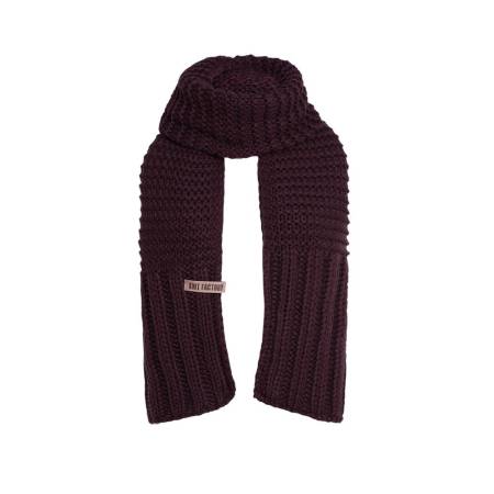 KNIT FACTORY Schal ALEX aubergine