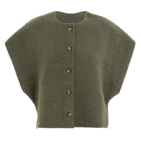 KNIT FACTORY Weste Spencer LOU urban green