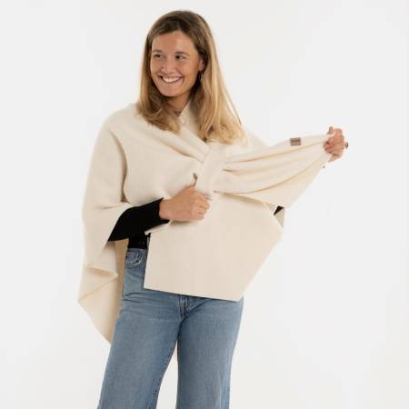 KNIT FACTORY WICKELWESTE LINA ecru
