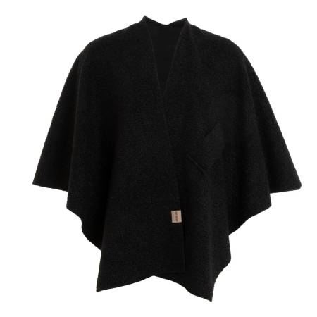 Preview: KNIT FACTORY WICKELWESTE LINA schwarz
