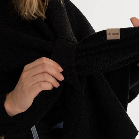 Preview: KNIT FACTORY WICKELWESTE LINA schwarz