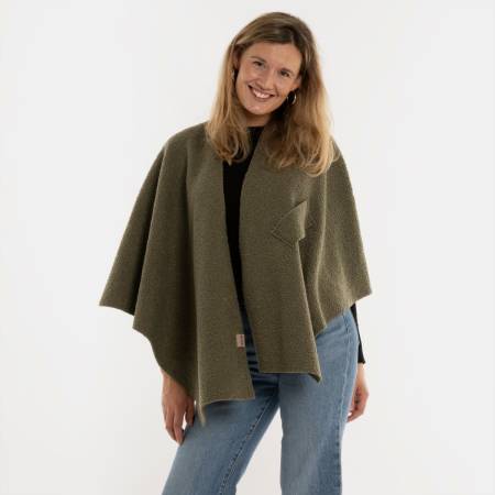 KNIT FACTORY WICKELWESTE LINA urban green