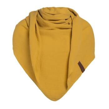 KNIT FACTORY Dreieckschal LIV ocker