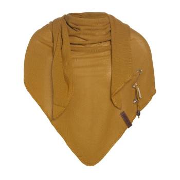 KNIT FACTORY Dreieckschal LOLA ocker