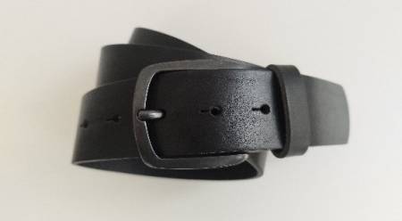 LUCA KAYZ Komplettgürtel CALVADOS nero Schließe schwarz 4 cm