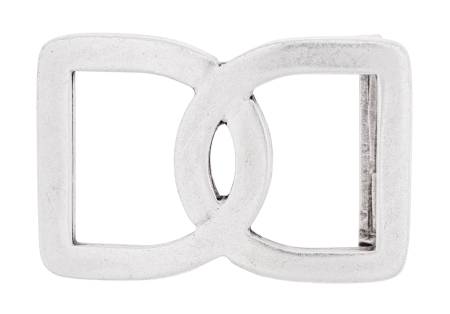 LUCA KAYZ Gürtelschließe KOPPEL SANDUHR silber