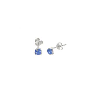 MASS JEWELZ Ohrringe Stecker Bildjaspis silber