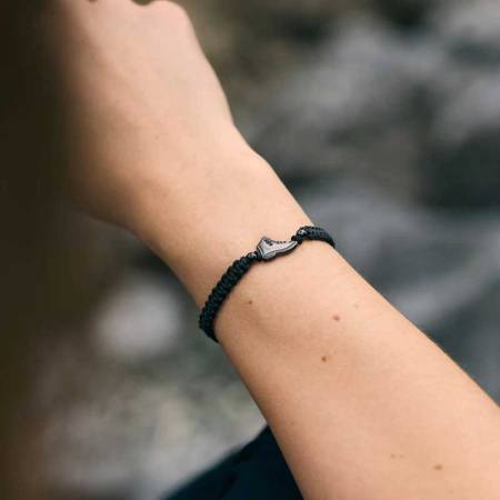 Preview: SAILBRACE Armband NIGHT BLACK EXPLORER BRAIDED