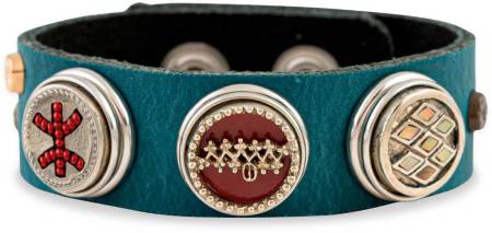 NOOSA-Amsterdam ORIGINAL Armband PENNAN petrol - ohne Chunks