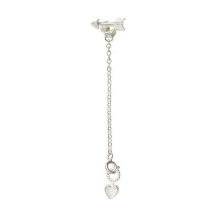 NOOSA-Amsterdam RELIC Ohrhänger ARROW CHAIN EARSTUD silber - ohne Relic