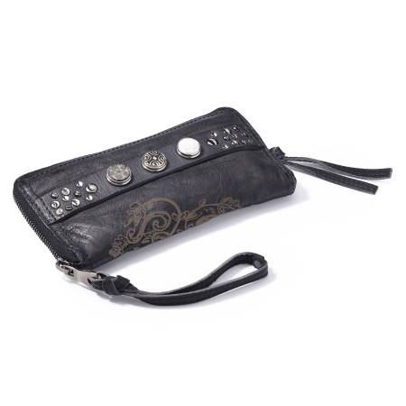 NOOSA Amsterdam ORIGINAL CLASSIC WALLET antik schwarz - ohne Chunks
