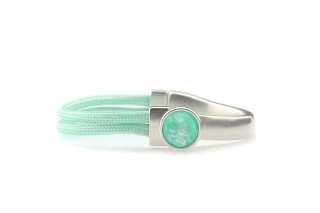 QOSS Armband BREGJE mint Stein mint rund