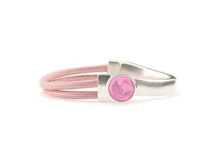 QOSS Armband BREGJE rose Stein dahlia rund