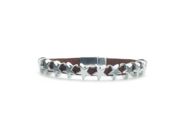 QOSS Armband GUUSJE braun silber