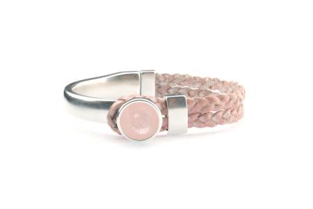 QOSS Armband HOLLY rosa Stein rose rund