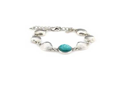 QOSS Armband JADE silber turquoise
