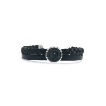 QOSS Armband NOVA schwarz Stein schwarz