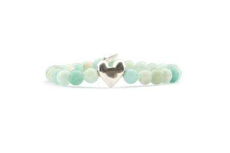 QOSS Armband YVONNE silber Amazonite