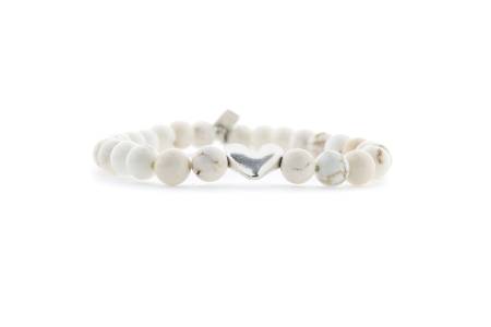 QOSS Armband YVONNE silber White Turquoise