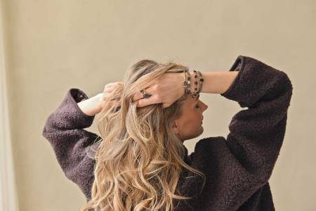 Preview: QOSS Armband LOIS gold schwarz