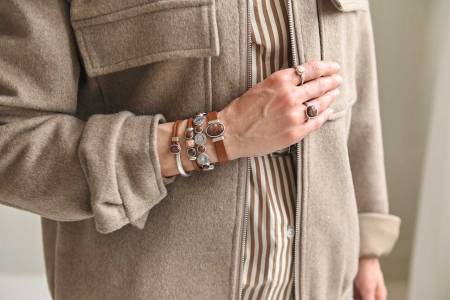 Preview: QOSS Armband DIEDE braun chocolate