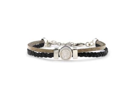 QOSS Armband FLORIEN taupe creme