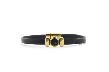 QOSS Armband ISABEL gold schwarz schwarz