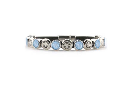 QOSS Armband JOSE vintage schwarz himmelblau