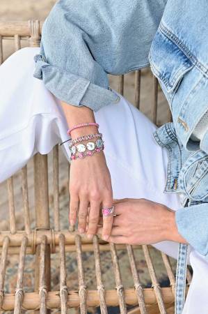 Preview: QOSS Armband LOIS silber eisblau