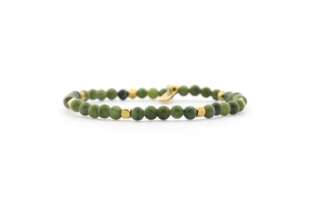 QOSS Armband MANON gold Taiwan Jade