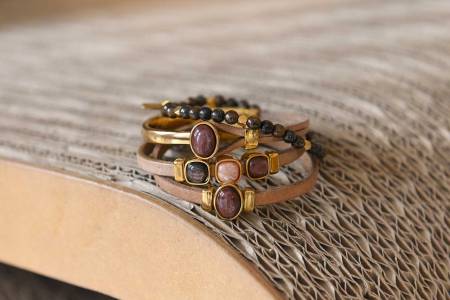 Preview: QOSS Armband MANON gold Bronzit