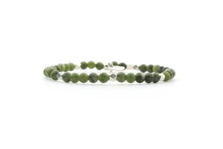 QOSS Armband MANON silber Taiwan Jade