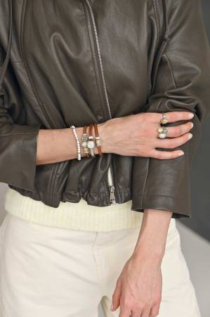 Preview: QOSS Armband MANON silber White Turquoise