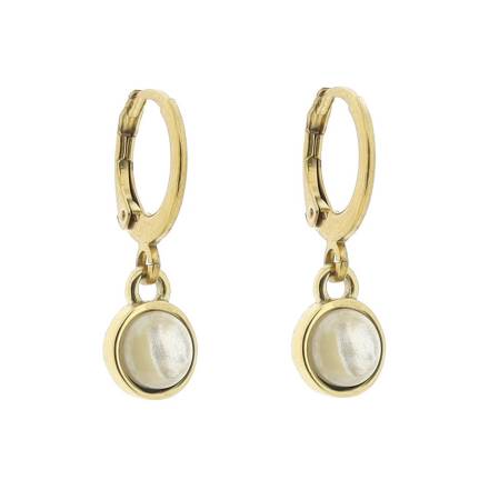 QOSS Ohrringe Creole MARA gold creme