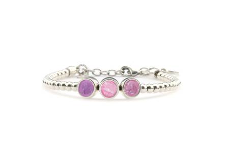 QOSS Armband SUZANNE silber orchidee Serie